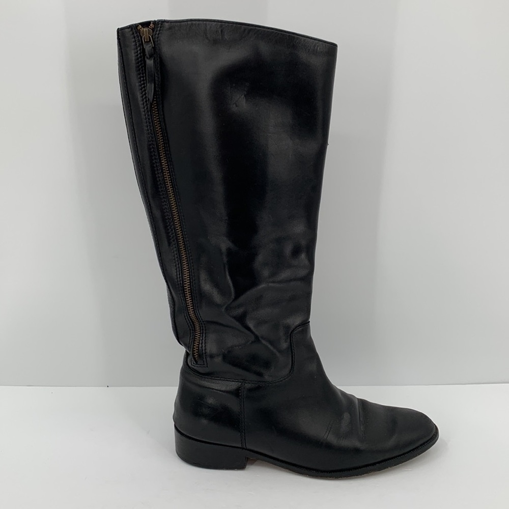 Cole Haan Black Leather Knee-High Boots